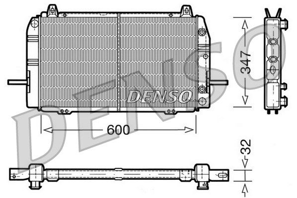 DENSO Радиатор, охлаждение двигателя DRM10084