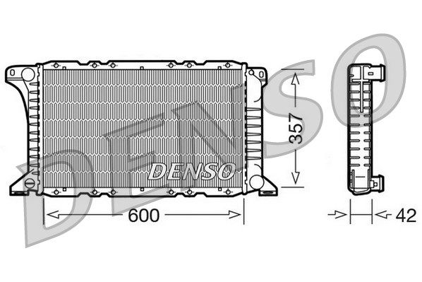 DENSO Радиатор, охлаждение двигателя DRM10090