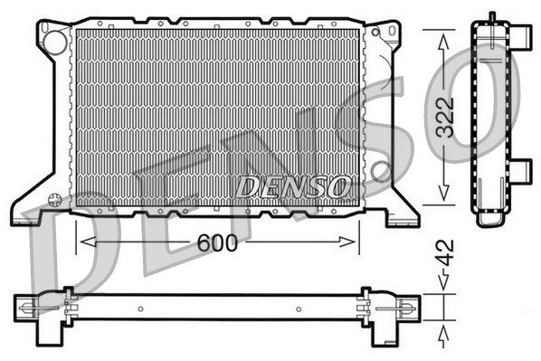 DENSO Радиатор, охлаждение двигателя DRM10098