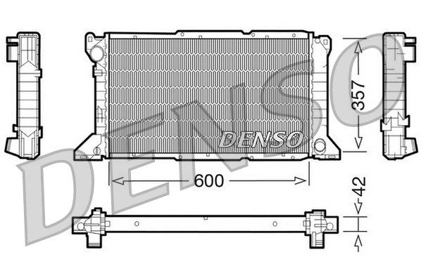 DENSO Радиатор, охлаждение двигателя DRM10100