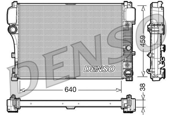 DENSO Радиатор, охлаждение двигателя DRM17008