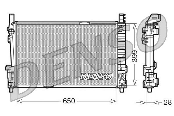 DENSO Радиатор, охлаждение двигателя DRM17013
