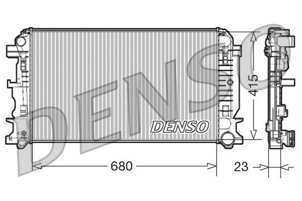 DENSO Радиатор, охлаждение двигателя DRM17018
