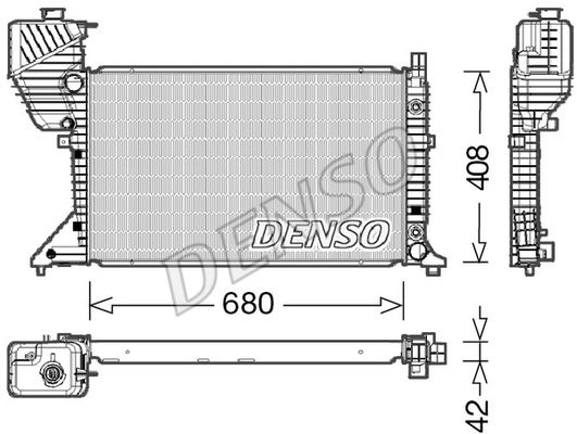 DENSO Радиатор, охлаждение двигателя DRM17019