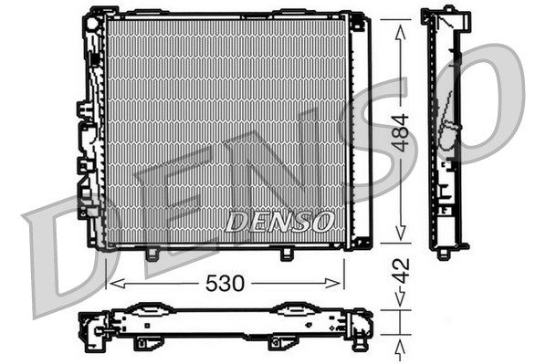 DENSO Радиатор, охлаждение двигателя DRM17040