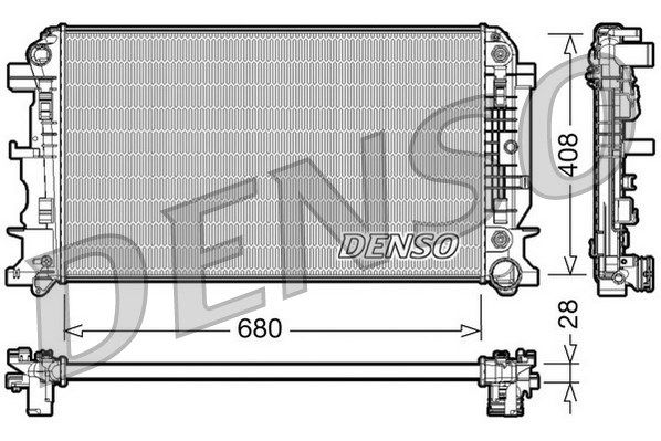 DENSO Радиатор, охлаждение двигателя DRM17044