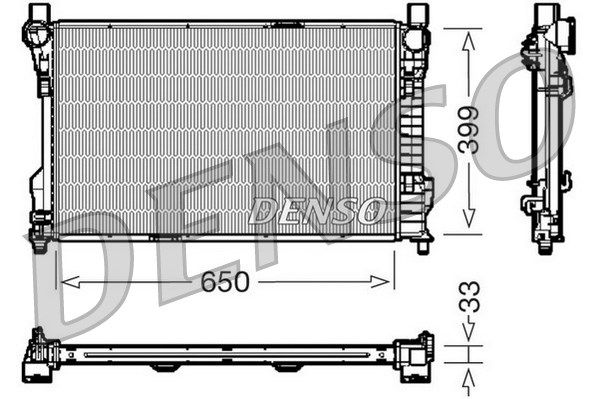 DENSO Радиатор, охлаждение двигателя DRM17082