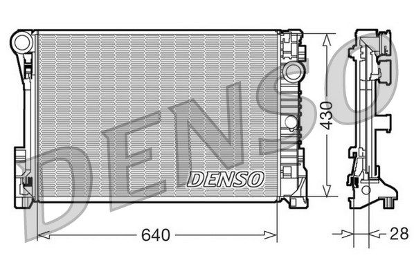 DENSO Радиатор, охлаждение двигателя DRM17110