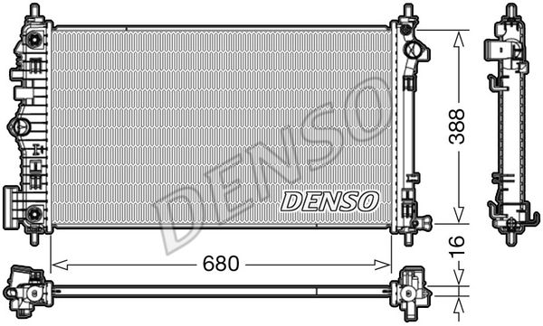 DENSO Радиатор, охлаждение двигателя DRM20007