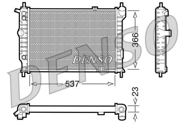 DENSO Радиатор, охлаждение двигателя DRM20012