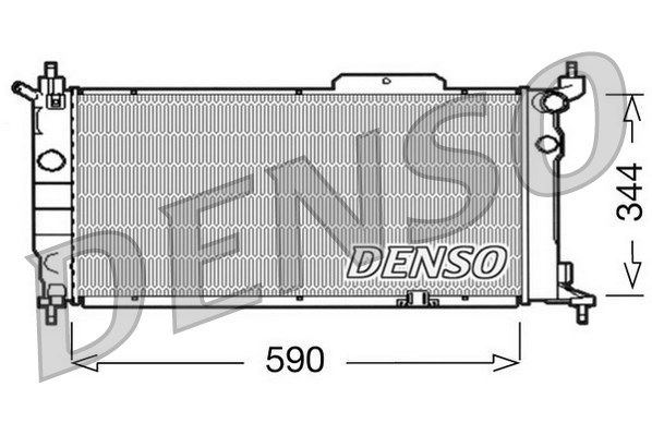 DENSO Радиатор, охлаждение двигателя DRM20013