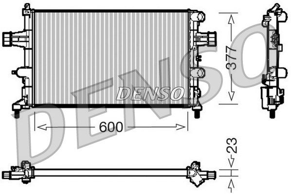 DENSO Радиатор, охлаждение двигателя DRM20081