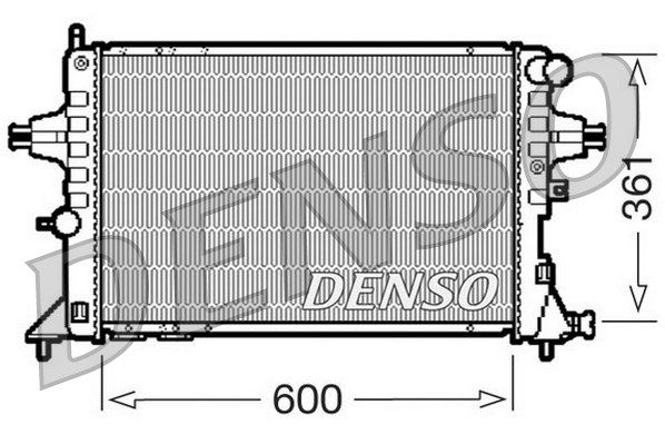 DENSO Радиатор, охлаждение двигателя DRM20084