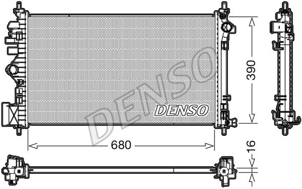 DENSO Радиатор, охлаждение двигателя DRM20111