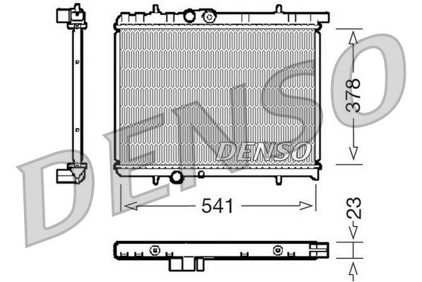 DENSO Радиатор, охлаждение двигателя DRM21031