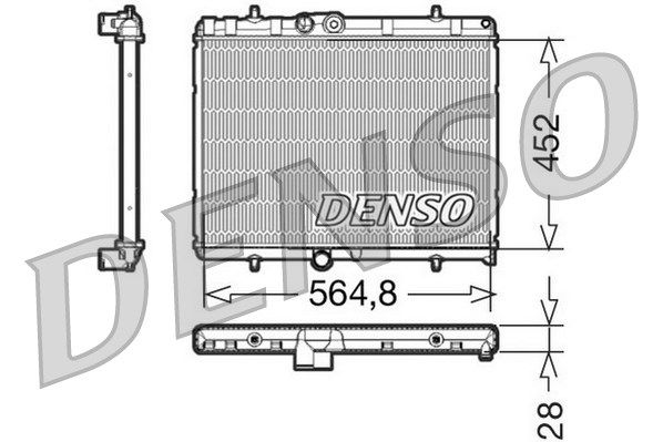 DENSO Радиатор, охлаждение двигателя DRM21057