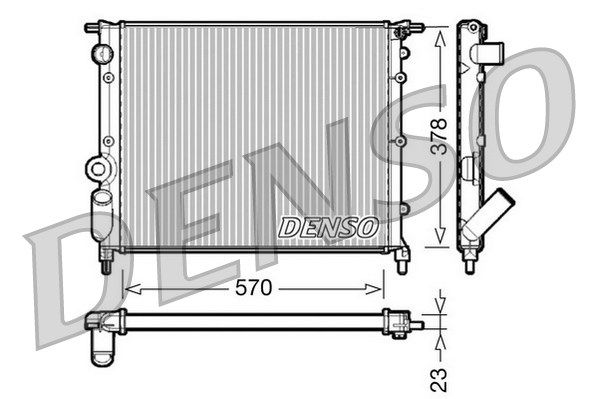 DENSO Radiators, Motora dzesēšanas sistēma DRM23013