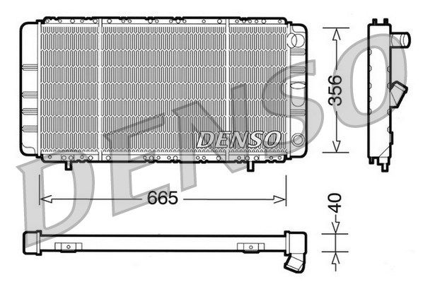 DENSO Радиатор, охлаждение двигателя DRM23021