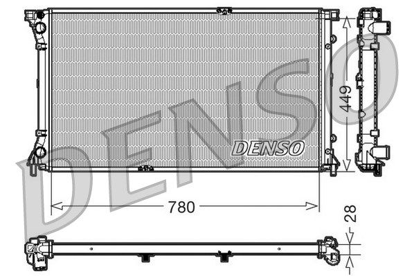 DENSO Радиатор, охлаждение двигателя DRM23098