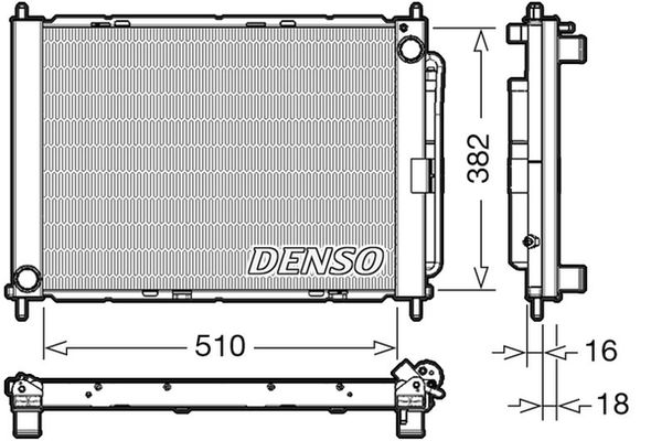 DENSO модуль охлаждения DRM23104