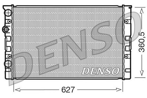 DENSO Радиатор, охлаждение двигателя DRM26006