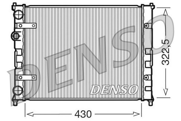 DENSO Радиатор, охлаждение двигателя DRM26007