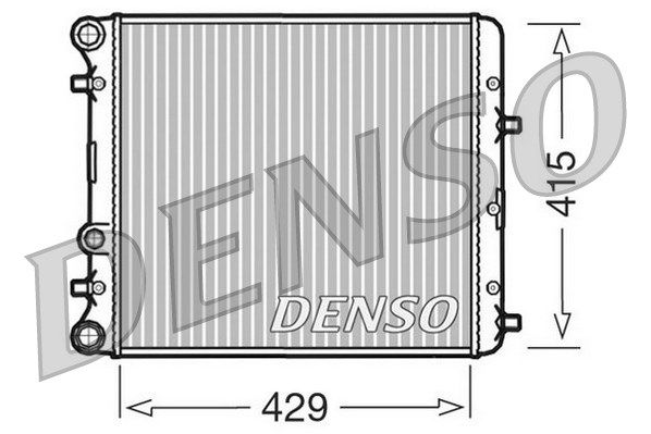 DENSO Радиатор, охлаждение двигателя DRM27002