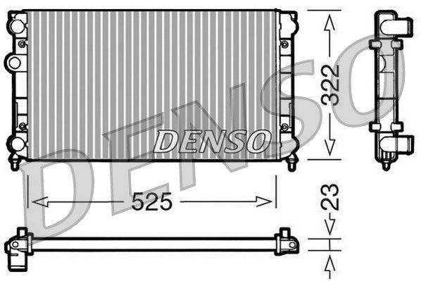DENSO Радиатор, охлаждение двигателя DRM32005