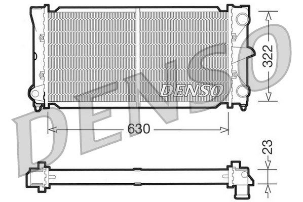 DENSO Радиатор, охлаждение двигателя DRM32025