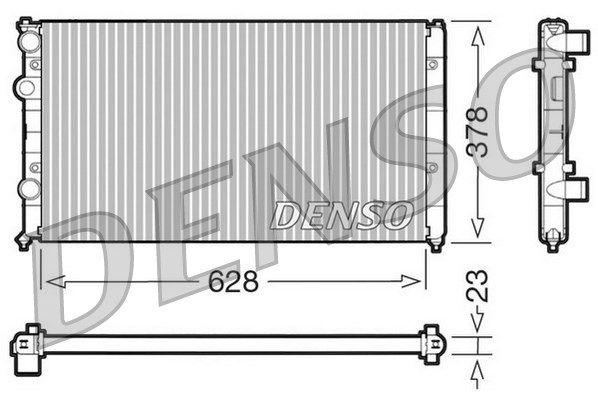 DENSO Радиатор, охлаждение двигателя DRM32035