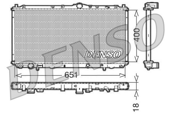 DENSO Радиатор, охлаждение двигателя DRM33061