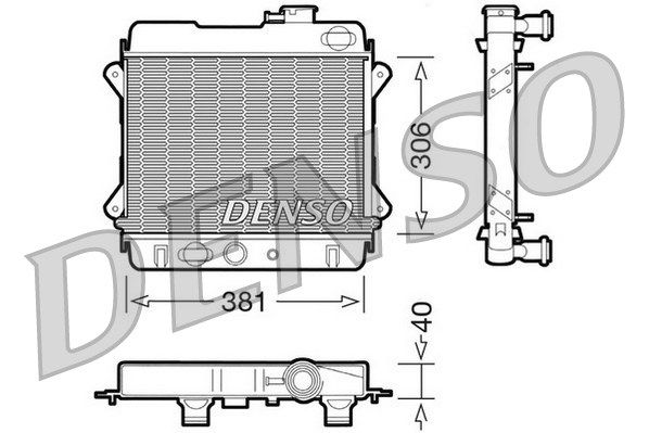 DENSO Радиатор, охлаждение двигателя DRM34001