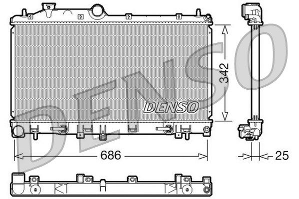 DENSO Radiators, Motora dzesēšanas sistēma DRM36005