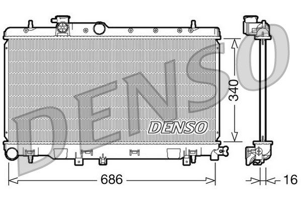 DENSO Radiators, Motora dzesēšanas sistēma DRM36006