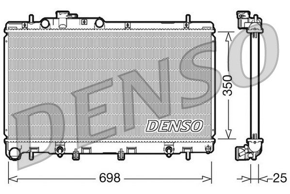 DENSO Радиатор, охлаждение двигателя DRM36011