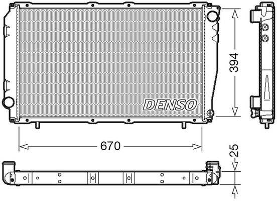 DENSO Radiators, Motora dzesēšanas sistēma DRM36016
