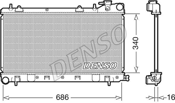 DENSO Radiators, Motora dzesēšanas sistēma DRM36017