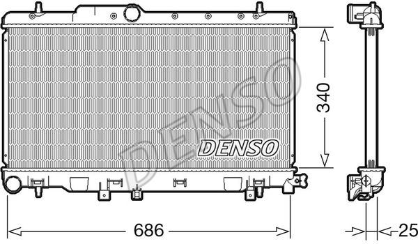 DENSO Radiators, Motora dzesēšanas sistēma DRM36019