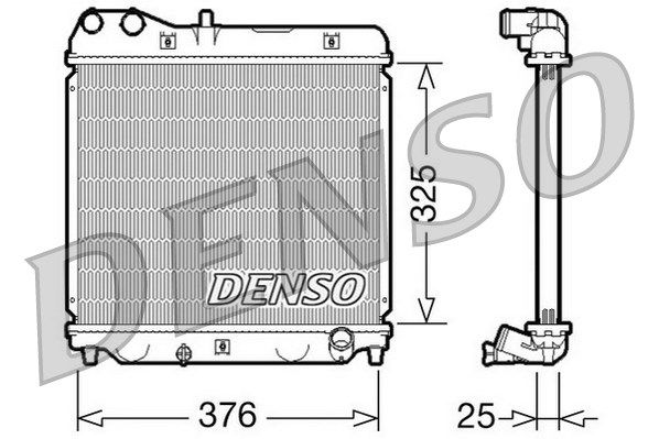 DENSO Радиатор, охлаждение двигателя DRM40015