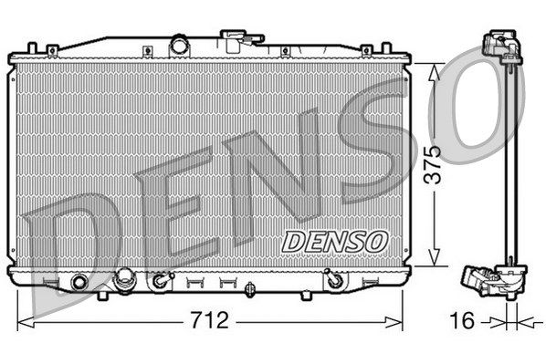 DENSO Радиатор, охлаждение двигателя DRM40022