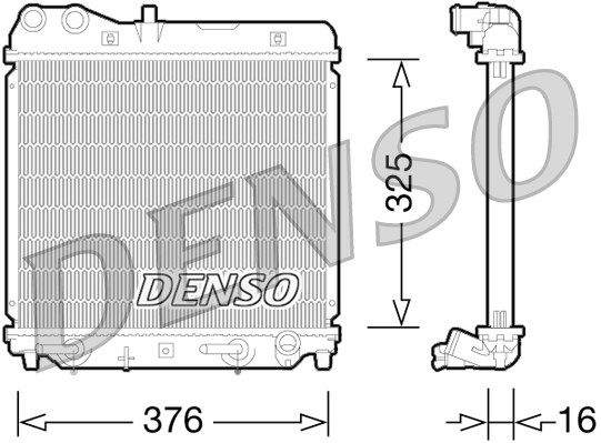 DENSO Радиатор, охлаждение двигателя DRM40026