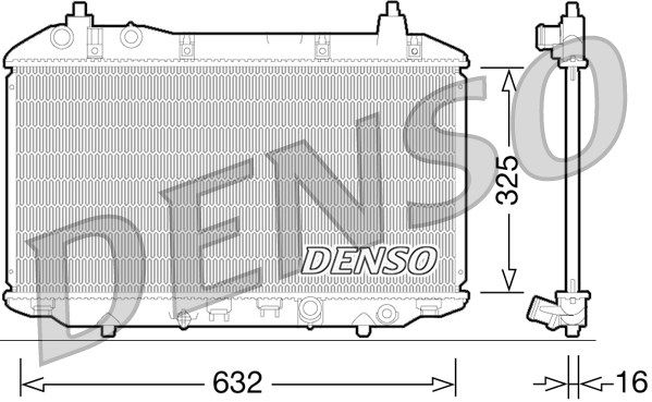 DENSO Радиатор, охлаждение двигателя DRM40031