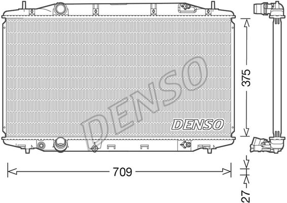 DENSO Радиатор, охлаждение двигателя DRM40041