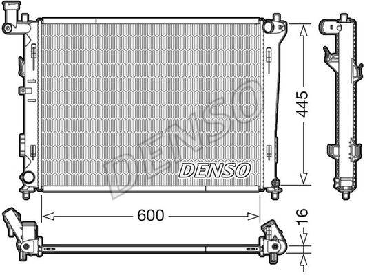 DENSO Радиатор, охлаждение двигателя DRM41004