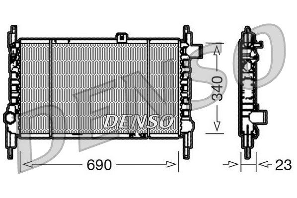 DENSO Radiators, Motora dzesēšanas sistēma DRM44003