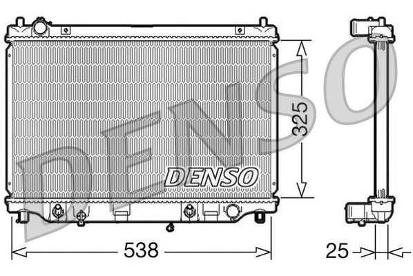 DENSO Радиатор, охлаждение двигателя DRM44014