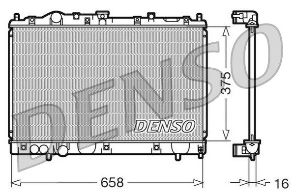 DENSO Радиатор, охлаждение двигателя DRM45004