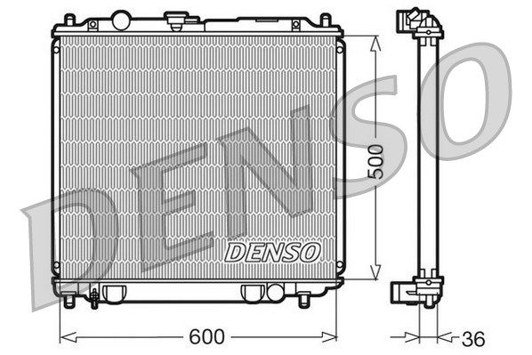 DENSO Радиатор, охлаждение двигателя DRM45014