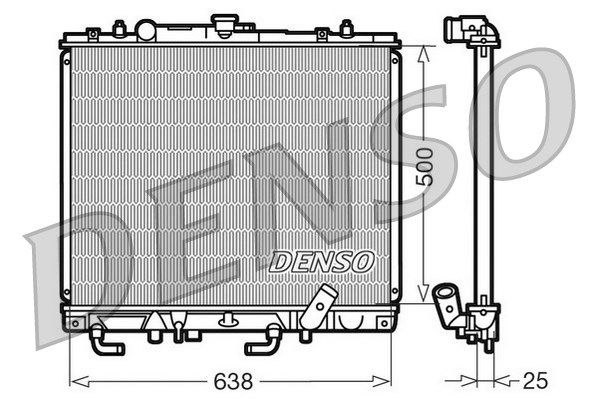 DENSO Радиатор, охлаждение двигателя DRM45016