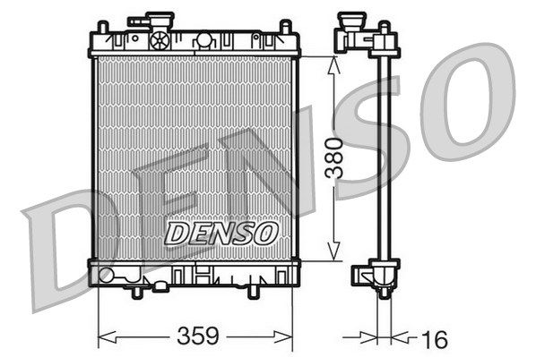 DENSO Радиатор, охлаждение двигателя DRM46001